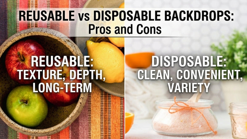 Reusable vs Disposable Backdrops: Pros and Cons