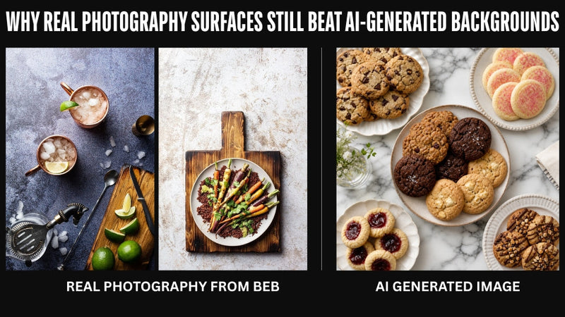 Why Real Photography Surfaces Still Beat AI-Generated Backgrounds