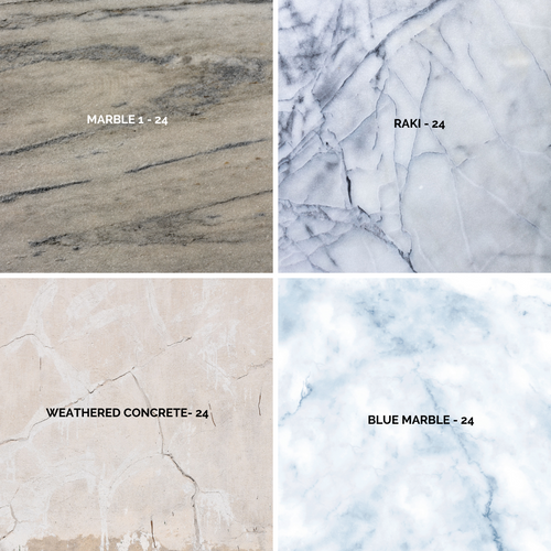 Marble & Stone Photography Backdrops - 24 x 24